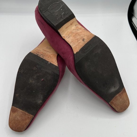 Emma Hope Burgundy Suede Slippers size 38 - Picture 7 of 9